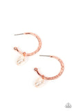 GLAM Overboard - Copper Earrings - Paparazzi Accessories