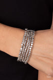 Right on CUBE - Silver Bracelet - Paparazzi Accessories