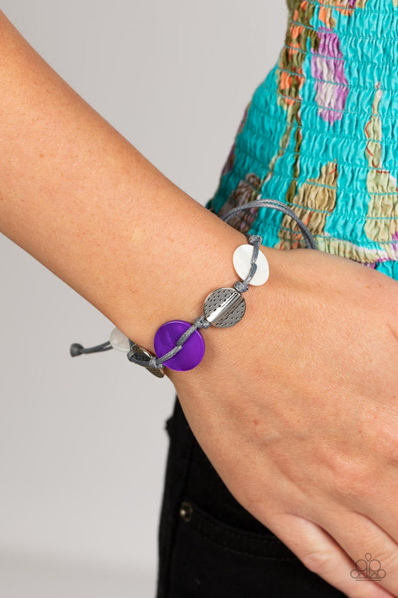 Shore Up - Purple Bracelet - Paparazzi Accessories