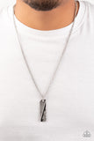 Tag Along - Silver Necklace – Paparazzi Accessories