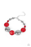 Oasis Orchard - Red Bracelet – Paparazzi Accessories