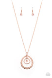 Tasteful Teardrops - Copper Necklace - Paparazzi Accessories