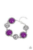 Positively Poppy - Purple Bracelet - Paparazzi Accessories