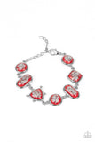 Speckled Shimmer - Red Bracelet – Paparazzi Accessories