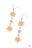 Solar Soul - Gold Earrings – Paparazzi Accessories