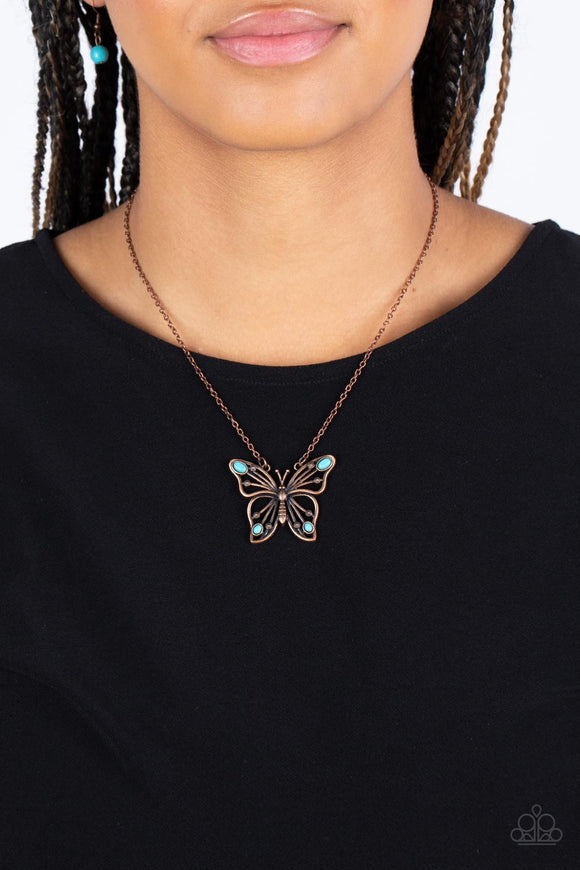 Badlands Butterfly - Copper Necklace – Paparazzi Accessories