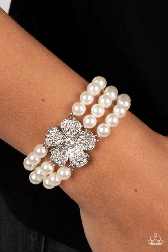 Park Avenue Orchard - White Bracelet – Paparazzi Accessories