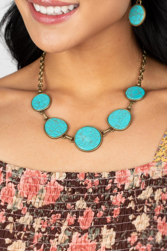 Santa Fe Flats - Brass Necklace – Paparazzi Accessories