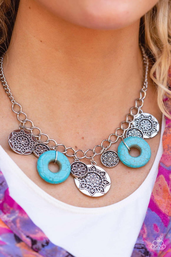 Western Zen - Blue Necklace – Paparazzi Accessories