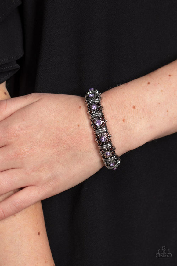 Ageless Glow - Purple Bracelet – Paparazzi Accessories