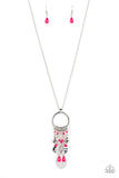 Totally Trolling - Pink  Necklace - Paparazzi Accessories
