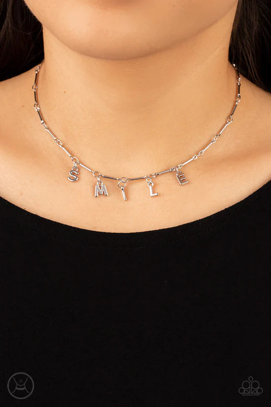 Say My Name - Silver Necklace - Paparazzi Accessories