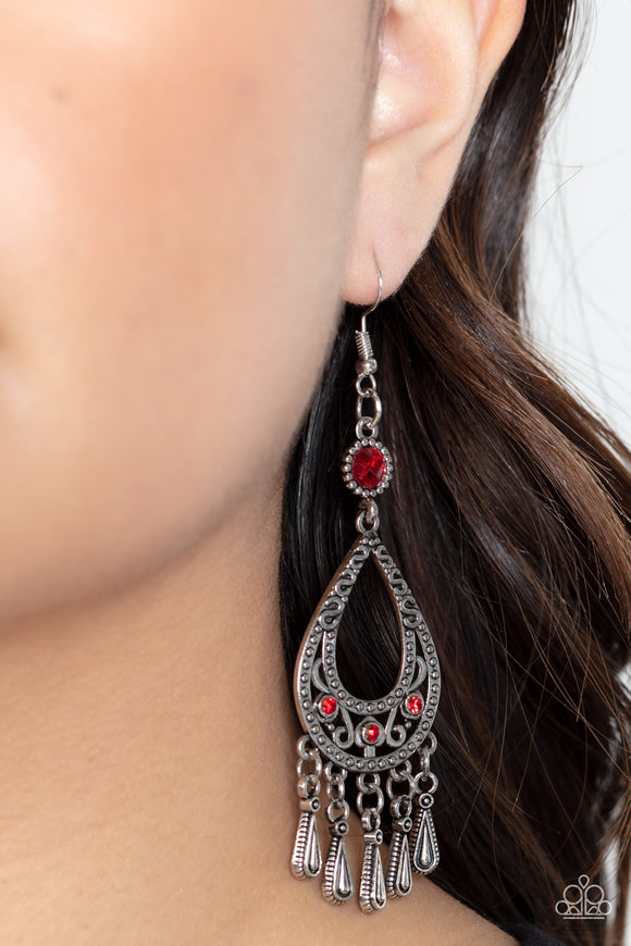 Viva la DIVA - Red Earrings – Paparazzi Accessories