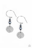 Artificial STARLIGHT - Blue Earrings - Paparazzi Accessories