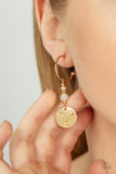 Artificial STARLIGHT - Gold Earrings – Paparazzi Accessories