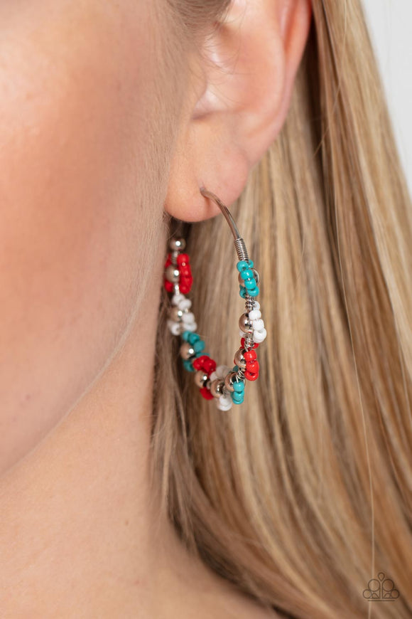 Growth Spurt - Red Earrings – Paparazzi Accessories