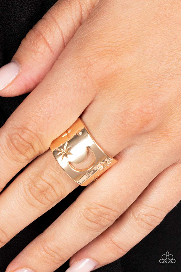 Lunar Levels - Gold Ring – Paparazzi Accessories