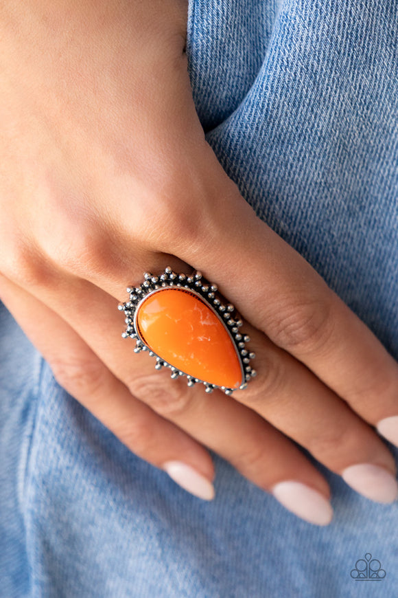 Down-to-Earth Essence - Orange Ring – Paparazzi Accessories