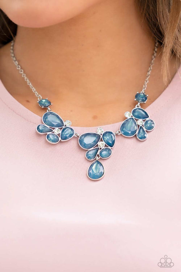 Everglade Escape - Blue Necklace – Paparazzi Accessories
