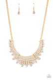Shimmering Song - Gold Necklace - Paparazzi Accessories
