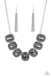 Iced Iron - Silver Necklace – Paparazzi Accessories