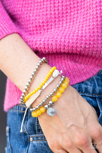 Offshore Outing - Yellow Bracelet – Paparazzi Accessories