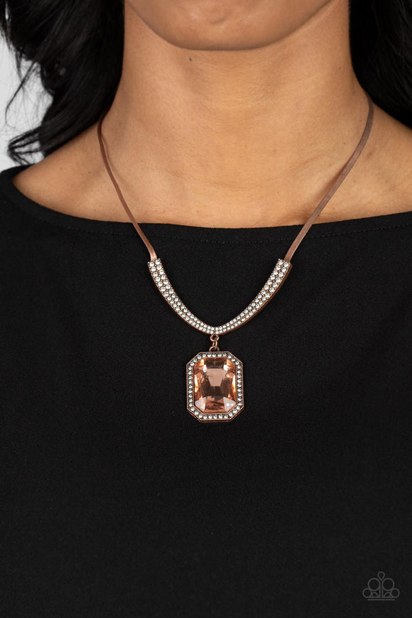 Fit for a DRAMA QUEEN - Copper Necklace – Paparazzi Accessories