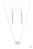 Hugs and Kisses - Copper Necklace - Paparazzi Accessories