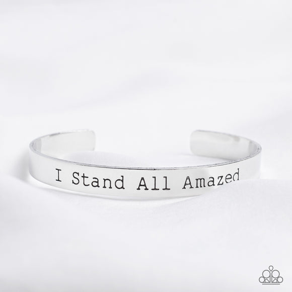 I Stand All Amazed - Silver Bracelet – Paparazzi Accessories