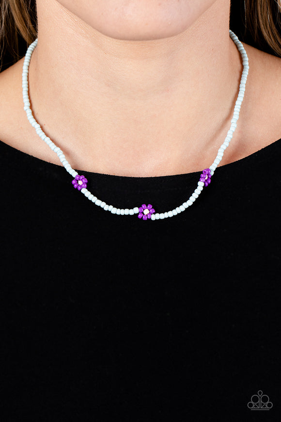 Bewitching Beading - Purple Necklace - Paparazzi Accessories