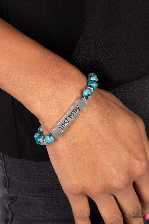 Just Pray - Blue Bracelet – Paparazzi Accessories