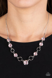 Elegantly Elite - Pink  Necklace - Paparazzi Accessories