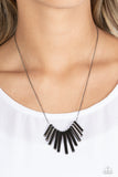 Leading MANE - Black Necklace - Paparazzi Accessories