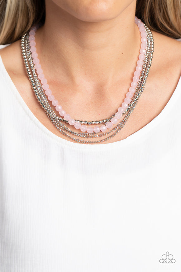 Boardwalk Babe - Pink Necklace – Paparazzi Accessories