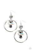 Geometric Glam - Silver Earrings - Paparazzi Accessories