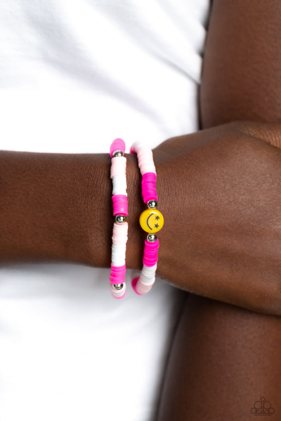 In SMILE - Pink Bracelet - Paparazzi Accessories
