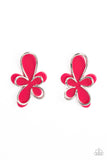Glimmering Gardens - Pink Earrings - Paparazzi Accessories