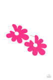 Flower Power Fantasy - Pink Earrings - Paparazzi Accessories