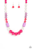 A SHEEN Slate - Pink Necklace - Paparazzi Accessories