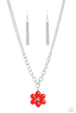 Dazzling Dahlia - Red Necklace - Paparazzi Accessories