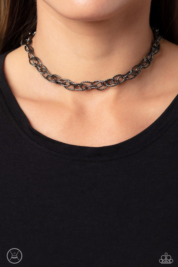If I Only Had a CHAIN - Black Necklace - Paparazzi Accessories