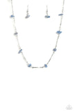 Chiseled Construction - Blue Necklace - Paparazzi Accessories