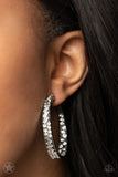 GLITZY By Association - Gunmetal Blockbuster Earrings – Paparazzi Accessories