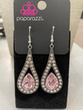 A Lister Attitude - Pink Earrings – Paparazzi Accessories
