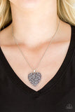 Look Into Your Heart - Silver Necklace - Paparazzi Accessories