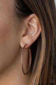 Texture Tempo - Brass Earrings – Paparazzi Accessories
