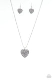 Look Into Your Heart - Silver Necklace - Paparazzi Accessories