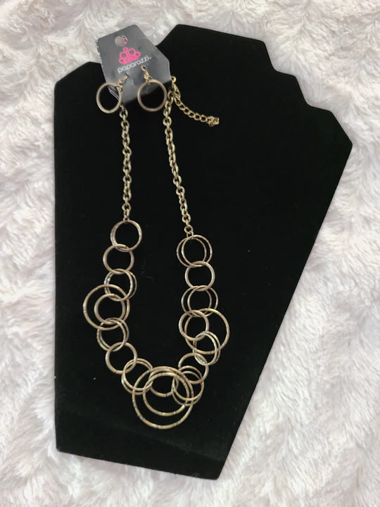 Ringing Relic - Brass Necklace – Paparazzi Accessories