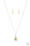 Tell Me A Love Story - Yellow Necklace - Paparazzi Accessories